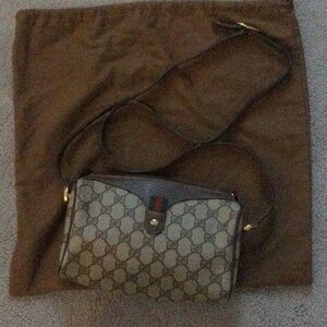 Gucci Brown Monogram Shoulder Bag